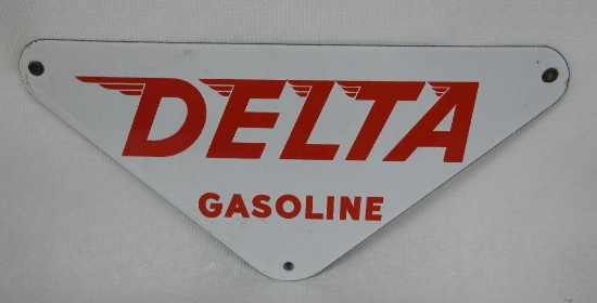 Delta Gasoline Porcelain Pump Plate