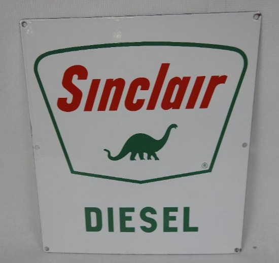 Sinclair Diesel Porcelain Pump Plate