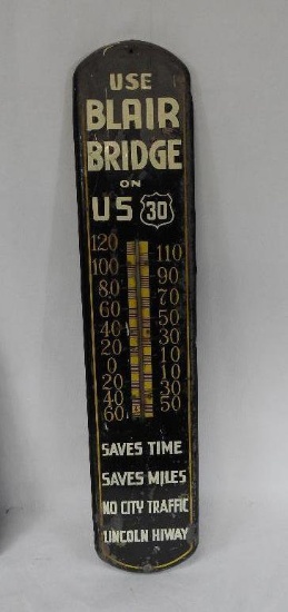 Use Blair Bridge Thermometer US-30 Lincoln Highway