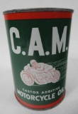 CAM Motorcycle Oil Quart Can
