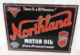 Northland Motor Oil Porcelain Sign