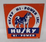 Husky Hi-Power Porcelain Sign
