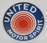 United Motor Spirit Porcelain Pump Plate