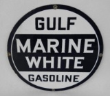 Gulf Marine White Porcelain Pump Plate
