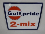 Gulfpride 2-Mix Porcelain Pump Plate