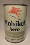 Mobiloil Aero Gray Band Quart Can