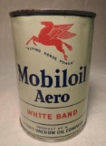 Mobiloil Aero White Band Quart Can