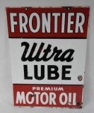 Frontier Ultra Lube Porcelain Sign