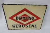 Diamond Kerosene Porcelain Flange Sign
