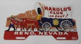 Harold's Club License Plate Topper