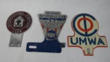 Group of Three License Plate Toppers