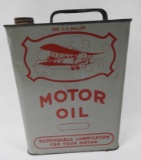 Airplane Motor Oil Gallon Can