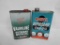 Valvoline and Marvel Flat Outboard Quart Cans