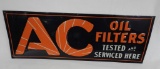 AC Oil Filters Tin Sign