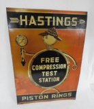 Hastings Piston Rings Tin Sign