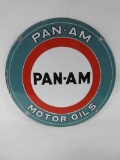 Pan-Am Motor Oils Porcelain Sign