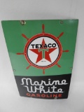 Texaco Marine White Porcelain Pump Plate