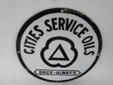 Cities Service Oil Porcelain Sign