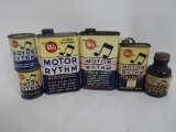 Whiz Motor Rhythm Oil Can Lot