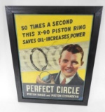 Perfect Circle Framed Tin Sign