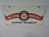 National Parking Tin Sign