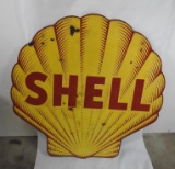 Shell Porcelain Sign