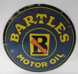 Bartles Motor Oil Porcelain Sign