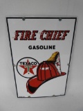 Texaco Fire Chief Medium Size Porcelain Pump Plate