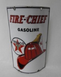 Texaco Fire Chief Small Curved Pump Plate