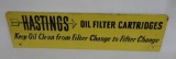 Hastings Oil Filter Tin Sign