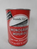 Monogram Motor Oil Quart Can