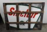 Sinclair Porcelain Station Sign In Original Crate