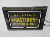 Hastings Piston Rings Counter Top Neon Sign