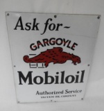 Mobiloil Gargoyle Porcelain Sign