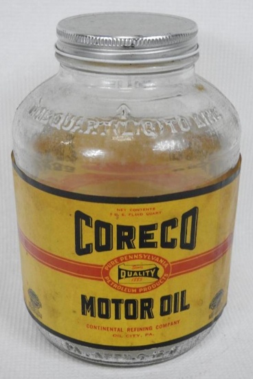 Coreco Motor Oil Wartime Bottle
