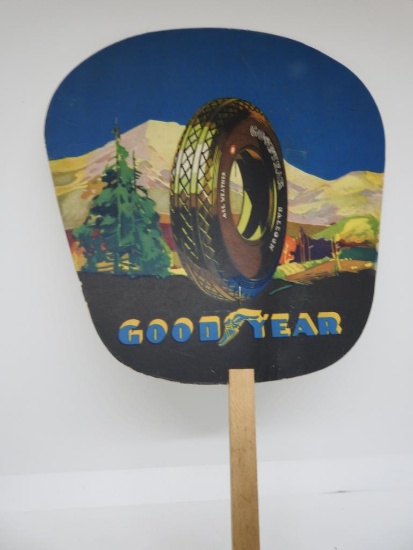 Goodyear Cardboard Advertising Fan