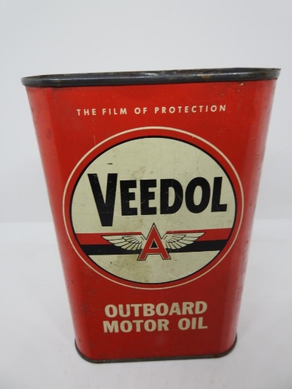 Veedol Outboard Quart Oil Can