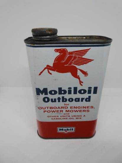 Mobil Outboard Quart Oil Can