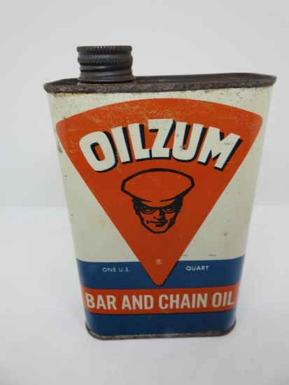 Oilzum Bar and Chain Quart Oil Can