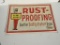 Pennzoil Rust Proofing Plastic Sign