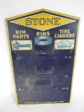 Stone Rim Parts Tin Rack Sign