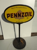 Pennzoil Porcelain Curb Sign