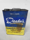 Drake's Pennsylvania Motor Oil Two Gallon Can