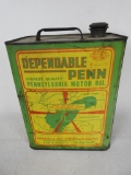 Dependable Penn Motor Oil Two Gallon Can