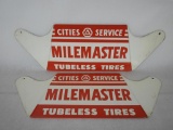 Cities Service Milemaster Tire Stand Signs