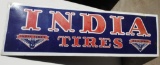 India Tires Porcelain Sign