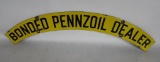 Pennzoil Bonded Dealer Porcelain Sign