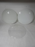 Three Blank Gas Globe Lenses
