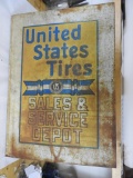 United States Tires Flange Sign