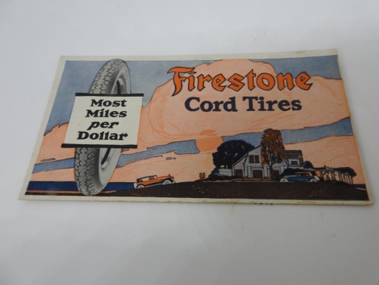 Firestone Cord Tire Ink Blotter
